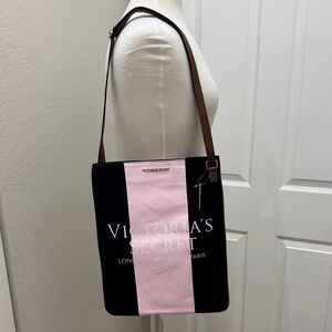 NWT Victoria's Secret Elegant Black and Pink Tote
